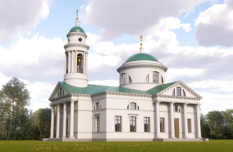 Проект реставрации Знаменской церкви, 1797 г.