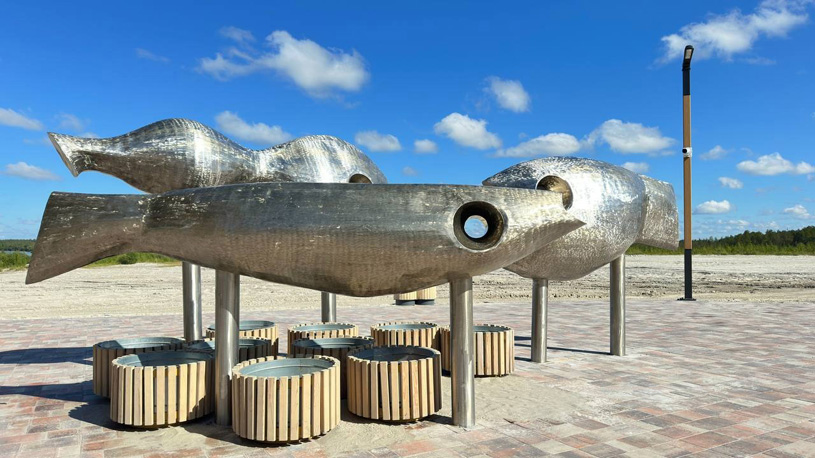 Арт-объект «Фауна Ханто» в городе Ноябрьск, Ямало-Ненецкий автономный округ