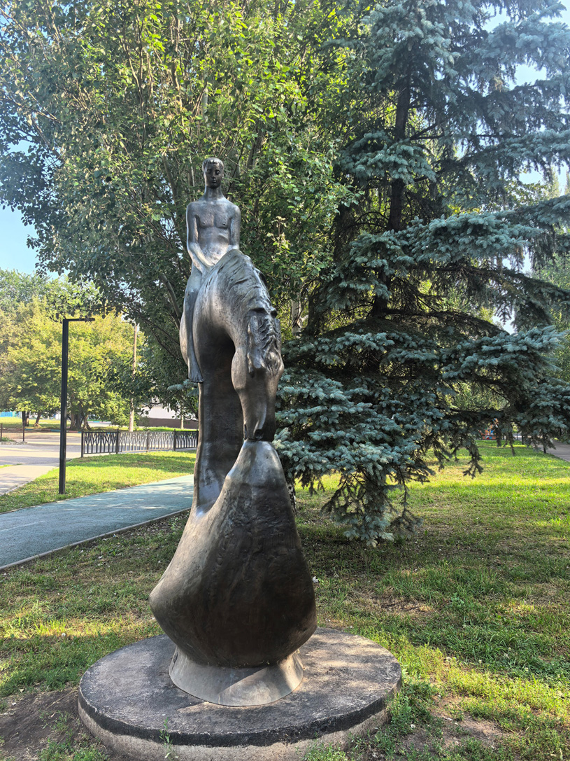 Скульптурная композиция «Водопой» в городе Стерлитамак, Республика Башкортостан