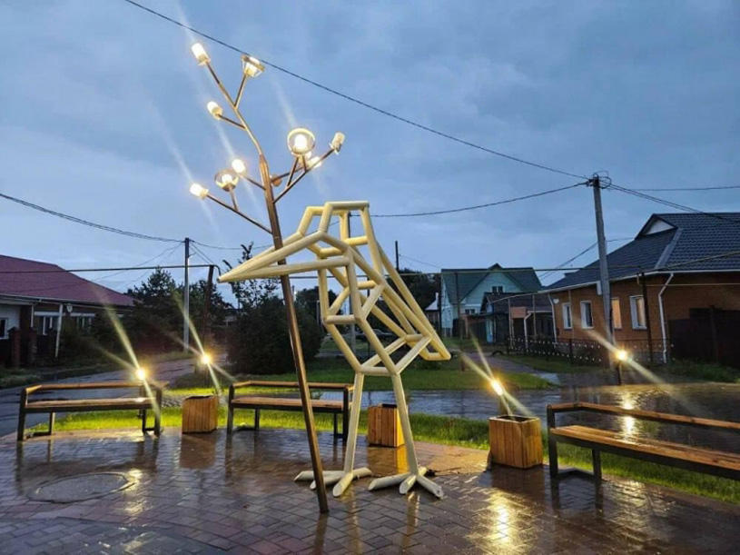 Арт-объект «Кулик» в городе Калачинск, Омская область