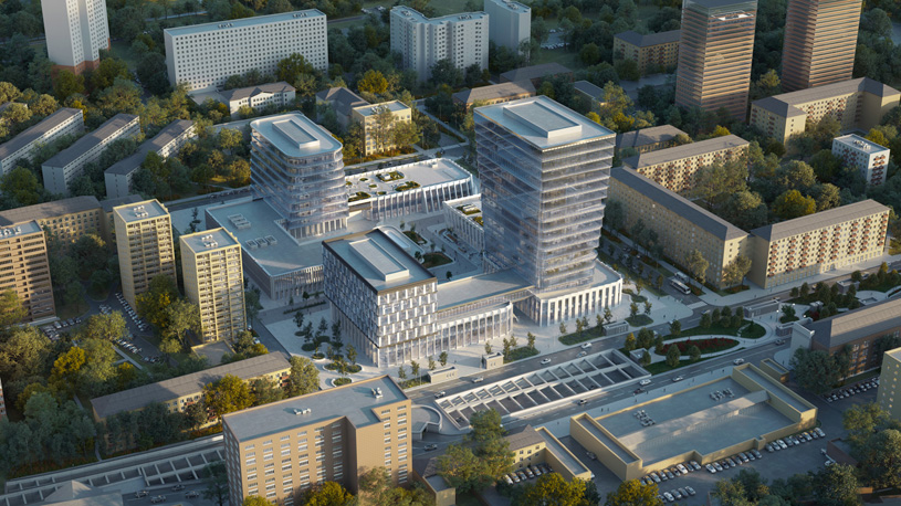 консорциум «Архитектурное бюро ПАСП + Проектная мастерская РОСТ» / Концепция Федерального центра оригинальных и перспективных биомедицинских и фармацевтических технологий