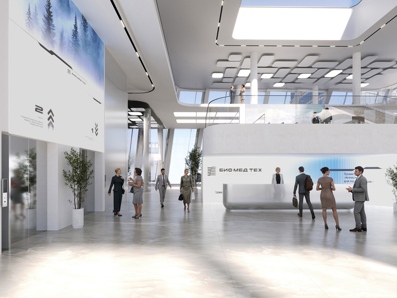 консорциум «Архитектурное бюро ПАСП + Проектная мастерская РОСТ» / Концепция Федерального центра оригинальных и перспективных биомедицинских и фармацевтических технологий