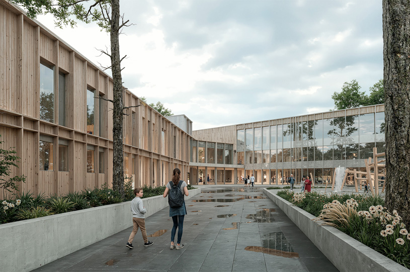 Центр дополнительного образования в Ленинградской области (Ленинградская область, пос. Зеркальный) / Санкт-Петербургский политехнический университет Петра Великого / П. Широкова, А. Колосов