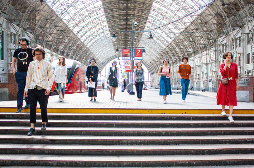 «Точное время» — спектакль / sound-travel по Киевскому вокзалу