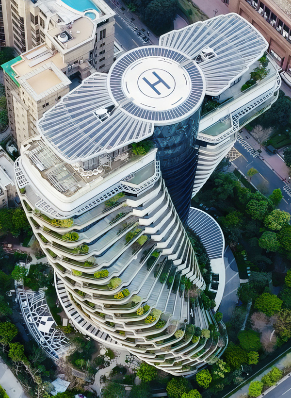 Tao Zhu Yin Yuan. Тайвань, Тайбей. Vincent Callebaut Architectures