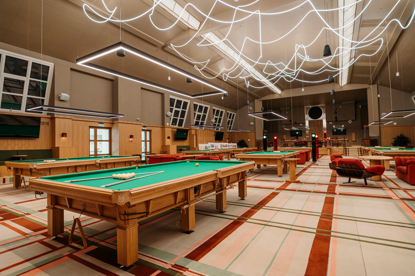 Приспособление здания бывшего клуба для рабочих фабрики «Свобода» под Дом русского бильярда