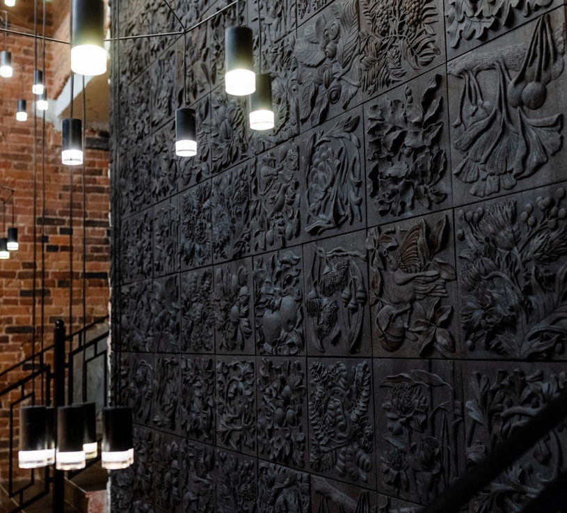 Керамическое панно «Райский сад»