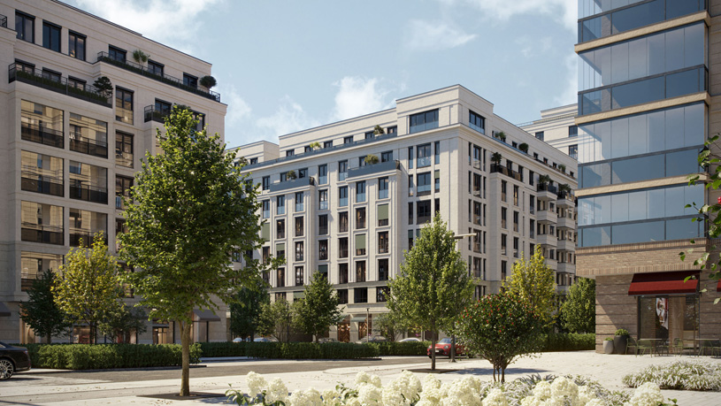 проект КРТ в Нахабино (архитектурная концепция и реализация – девелоперская компания «Брусника»)