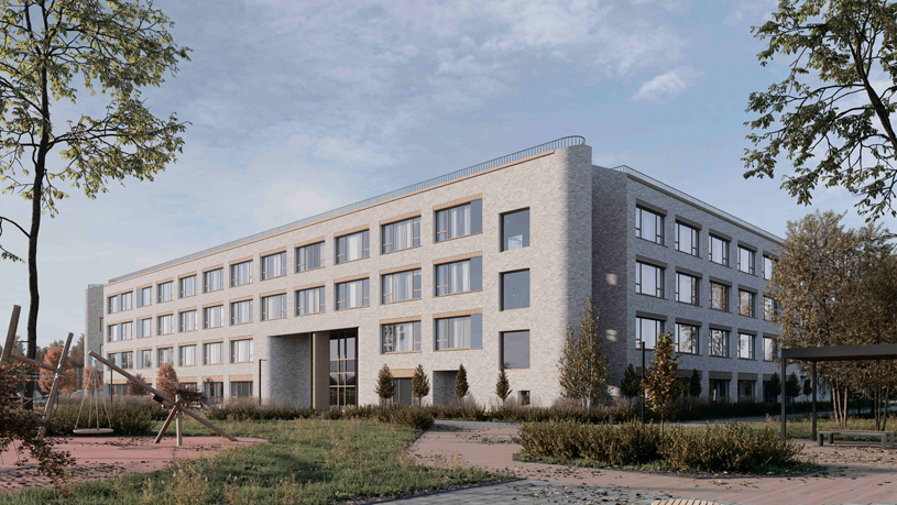 проект школы на 825 мест в Ленинском г.о. (архитектурная концепция и реализация – девелоперская компания «Брусника»)