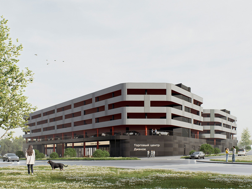 проект многоуровневого гаража со встроенными торговыми помещениями («Сенаб Проект»)