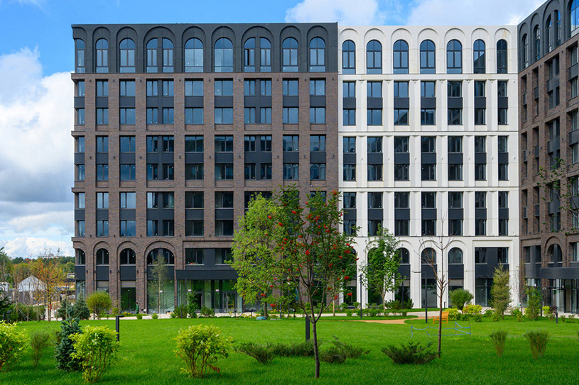 клубный квартал Skolkovo ONE в пос. Заречье (архитектура – Apex Project Bureau, девелопер – IKON Development)