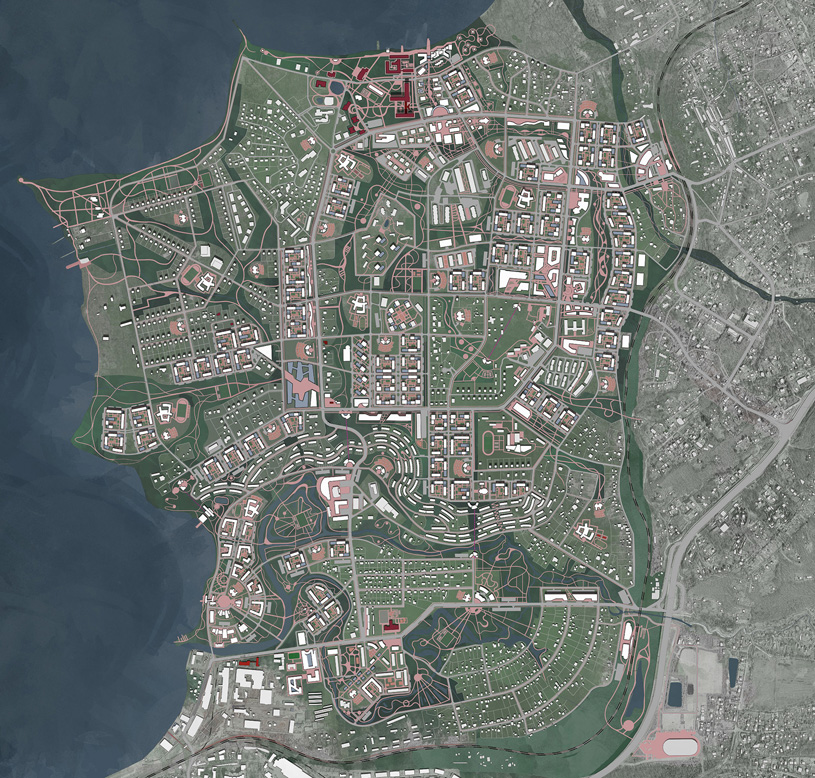 Градостроительная реконструкция садгорода во Владивостоке. Автор: Варвара Андросова (МАРХИ)