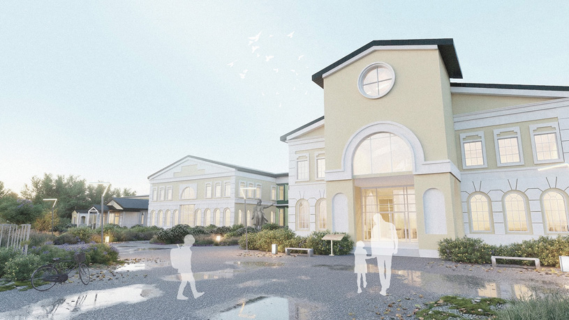 Проект общеобразовательной школы с реставрацией усадьбы Гартунг-Пушкиной в селе Федяшево. Автор: Майя Филина (ГУЗ)