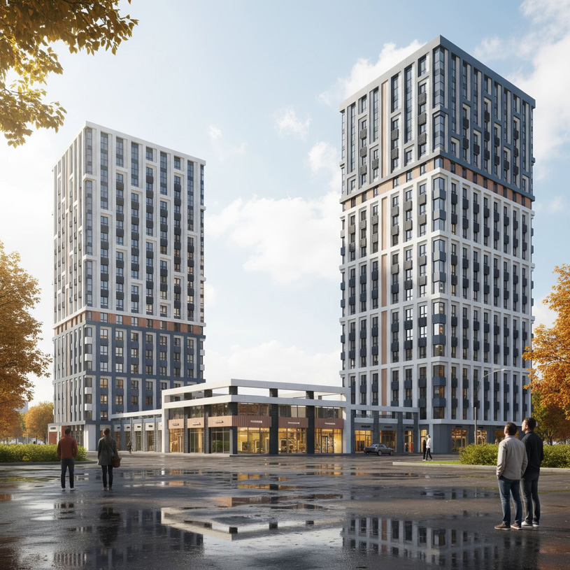 Концепция многофункционального общественно-делового центра. Автор: Павел Пуляевский (ООО «Проектная палата Цивилизация»)