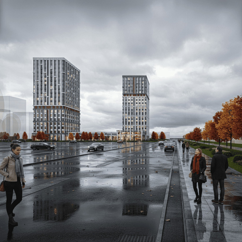 Концепция многофункционального общественно-делового центра. Автор: Павел Пуляевский (ООО «Проектная палата Цивилизация»)