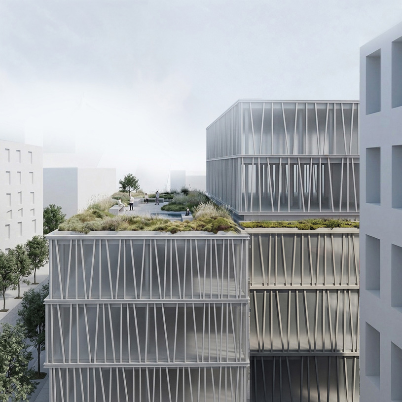 Концепция многофункционального здания в инновационном районе «Город Талантов» (г. Кемерово). Компания «DTbureau». Авторский коллектив: Т. Таратута, Д. Назаров, Е. Паниева