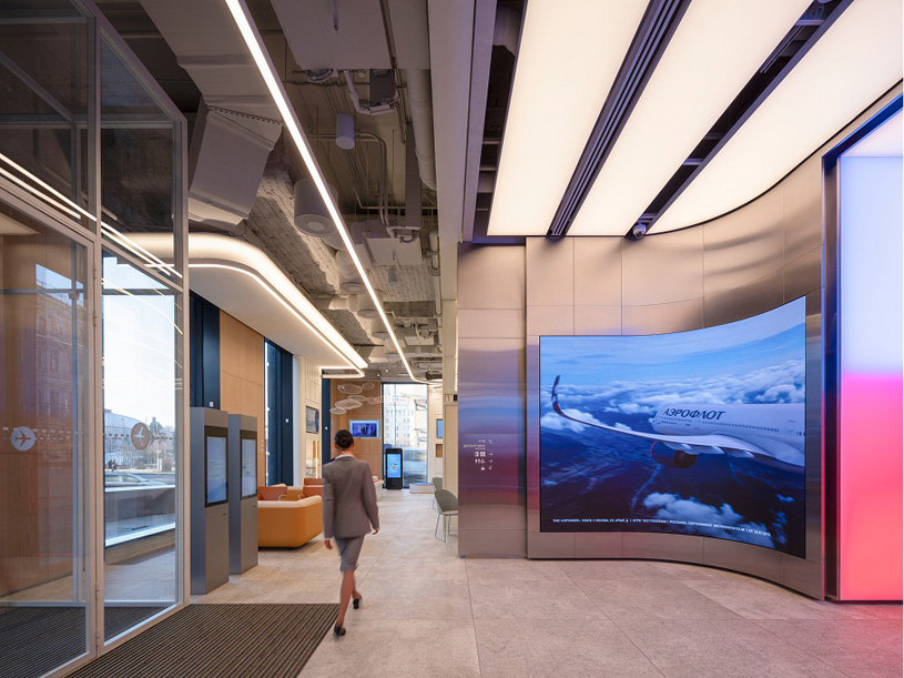 Флагманский клиентский офис авиакомпании «Аэрофлот». ООО «Т+Т Архитектс» Флагманский клиентский офис авиакомпании «Аэрофлот». ООО «Т+Т Архитектс»