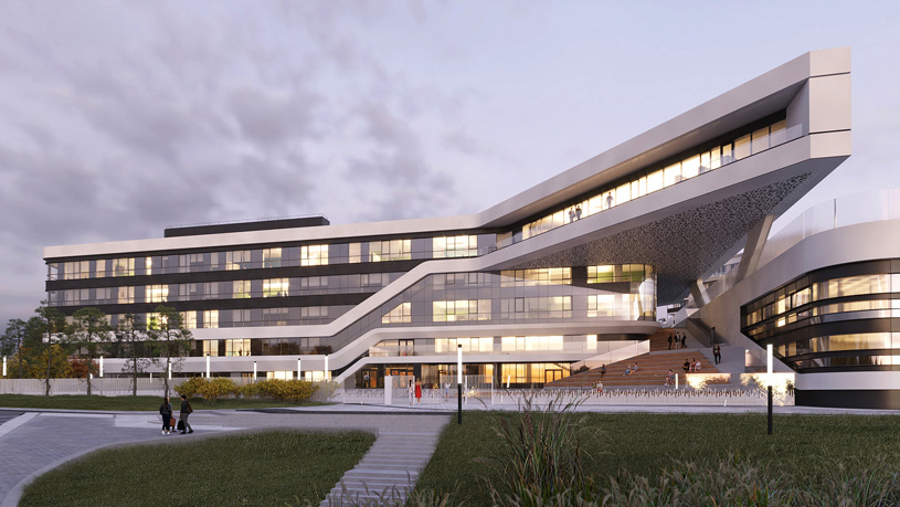 Архитектурная компания КАНУРА, г. Новосибирск . Проект: Школа РОСТ в Заельцовском районе г. Новосибирска