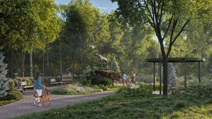 ООО «Рейка» (Щелково).  Проект: Благоустройство центрального парка по адресу: Московская область, городской округ Щёлково, г. Щёлково, ул. Пушкина, д. 22