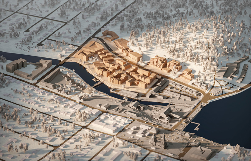 Архитектурное бюро ARCHINFORM (Екатеринбург) . Проект: Архитектурно-градостроительная концепция территории в границах улиц Токарей – Энгельса – Быкова в г. Сысерть