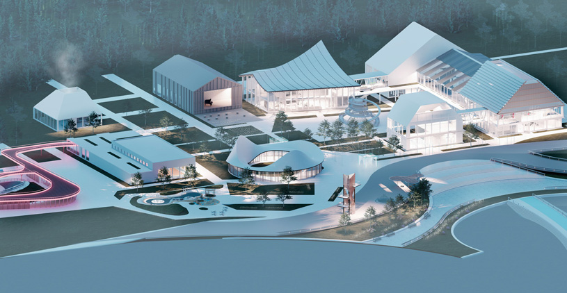 Христина Попова. Колледж архитектуры и строительства № 7.  Работа: «Многофункциональный культурно-досуговый центр в концепции развития села Эльхотово и этнографического комплекса Татартупского минарета»