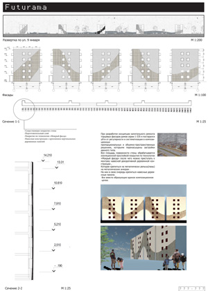 Проект капитального ремонта фасадов жилых домов серии 1-335. Егоров И.А.