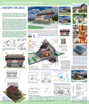 Индивидуальный жилой энергоэффективный каркасный дом для Дальнего Востока «Экодом -SOLAR-K». Владивосток