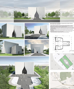 Проект молельного дома на территории Южного кладбища в Уфе