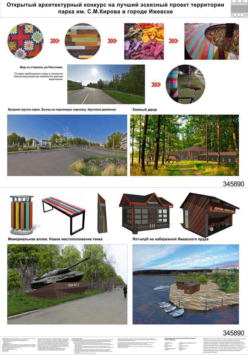 Эскизный проект территории парка им. С.М. Кирова в Ижевске. Мустафина А.Ю.,  Андреева А.Ю. | Архитектура и проектирование | Архитектурные конкурсы |  Totalarch