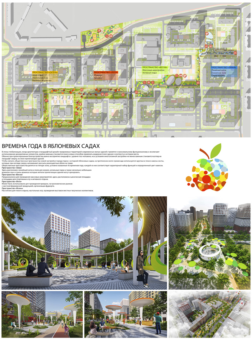 Итоги конкурса на разработку концепции комплексного благоустройства жилой  среды города-парка «Яблоневые сады» в Воронеже | Архитектура и  проектирование | Архитектурные конкурсы | Totalarch
