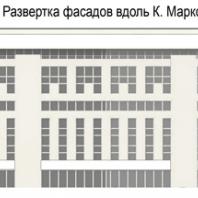 Проект жилого комплекса «Красная площадь» в Ижевске. ООО ПИ «Венец» (Омск). Авторский коллектив: Стариков С.П., Мазепо А.М.