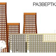 Проект жилого комплекса «Покровский» в Ижевске. 2019 г. Бюро АА+ (Москва). Авторы: Леушкина Т.А., Новоселов А.В.