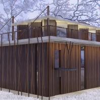 Проект загородного дома на одну семью | AEstudio