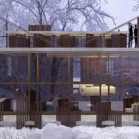 Проект загородного дома на одну семью | AEstudio