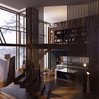 Проект загородного дома на одну семью | AEstudio