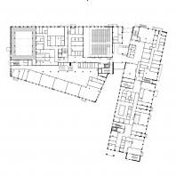 Школа на 550 мест и детский сад 140 мест в Санкт-Петербурге. План 1 этажа | ООО «БалтИнвест-Проект»