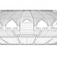 Концертно-эстрадный комплекс «Артек-Арена». Проектный институт «Арена». Разрез