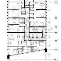 Проект жилого комплекса на набережной Ворошиловского района в г. Волгоград. 20 этаж. Малай Р.С. 2020 г.