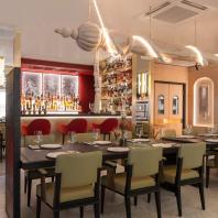 Интерьер ресторана «Машенька» в Зарядье | Архитектурное бюро Archpoint