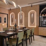 Интерьер ресторана «Машенька» в Зарядье | Архитектурное бюро Archpoint