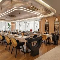 Интерьер ресторана «Машенька» в Зарядье | Архитектурное бюро Archpoint