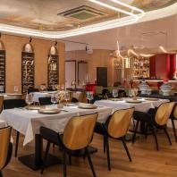 Интерьер ресторана «Машенька» в Зарядье | Архитектурное бюро Archpoint