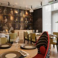 Интерьер ресторана «Машенька» в Зарядье | Архитектурное бюро Archpoint