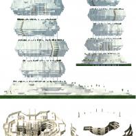 Многофункциональный жилой комплекс «Дом-облако». Shokhan Mataibekov architects. Архитектор: Матайбеков Ш.У.