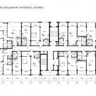 Жилой комплекс «Аквамарин Парк», г. Севастополь. Планировочные решения типового этажа | АПБ «Основа»