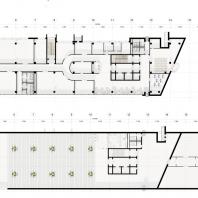 Проект общественно-культурного центра в Волгограде. План 8-го этажа и крыши | Алена Черненок