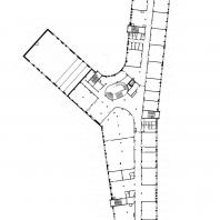 Школа на 825 мест в Гатчине: «Y-школа». План 2-го этажа | БалтИнвест-Проект