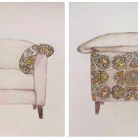 Dantone Home Brera Collectible / Айгуль Ахметзянова / Искусство кожаной мозаики в дизайне кресла Брера