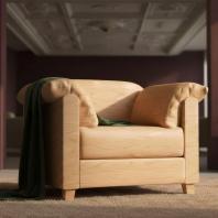 Dantone Home Brera Collectible / Даниил Татауров / Кресло, вырезанное на станке KUKA, из клееного дерева