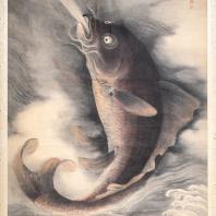 Превращение рыбы в дракона. Отшельник У Ци по прозвищу Сюэ я шань жэнь. XVIII век